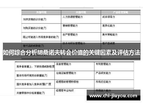 如何综合分析胡桑诺夫转会价值的关键因素及评估方法